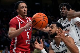 UFC Knights pulled off an upset over the Texas Tech Raiders, 75-61.