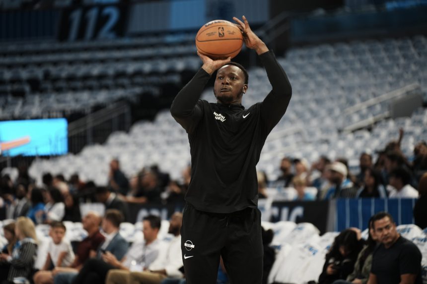 © Carson Lawhorn | Sports Club Florida - Terry Rozier taking Practice shots at Miami vs Orlando Season Opener Oct 2025